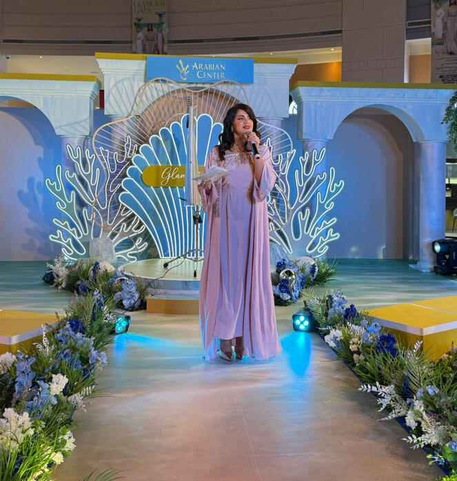 alt="MC Dija hosting Community Event - Arabian Center Dubai"